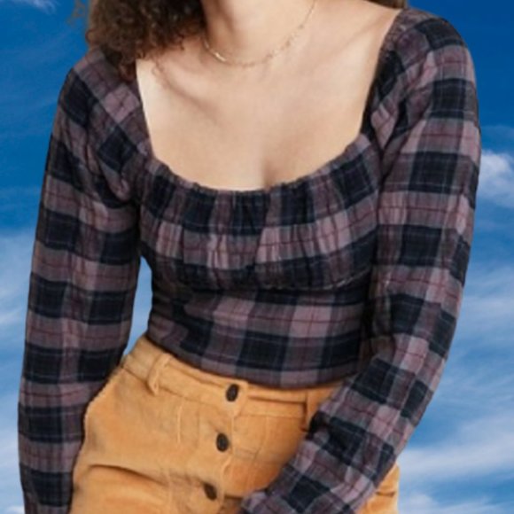 wild fable Tops - NWT Women's Puff Long Sleeve Bustier Top - Wild Fable XL